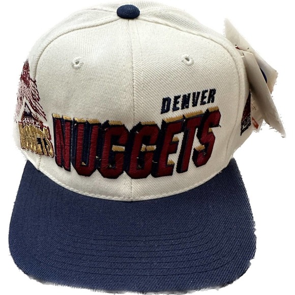 NOS Vintage 90s Denver Nuggets Laser Sports Specialties Snapback NWT VTG